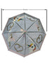 Foxfire Girls Lilac Multi Clear Dome Rainbow Unicorn Heart Print Umbrella 29" - SophiasStyle.com